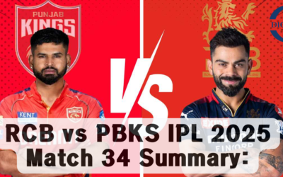 RCB vs PBKS IPL 2025 Match 34 Highlights: Tim David’s Heroics in Rain-Affected Thriller​